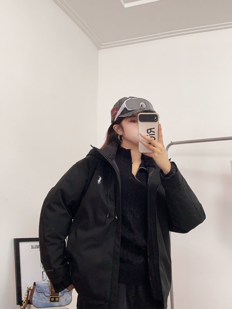 Polo Ralph Lauren Black Oversized Down Jacket