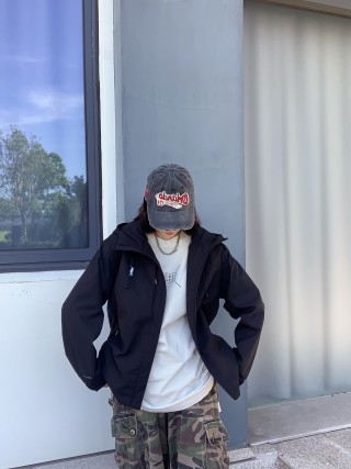 Polo Ralph Lauren Black Oversized Down Jacket view 3