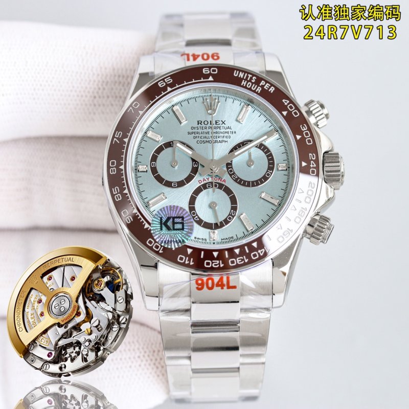 Rolex Daytona Chronograph Ice Blue Dial Steel Watch view