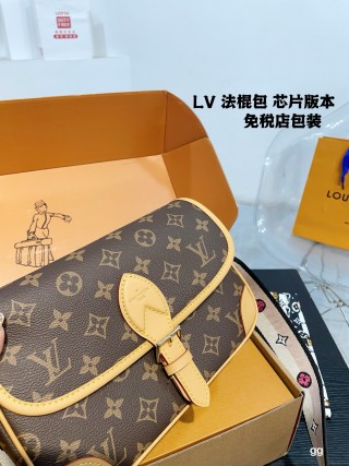 Louis Vuitton Monogram Baguette Shoulder Bag Tan view 2