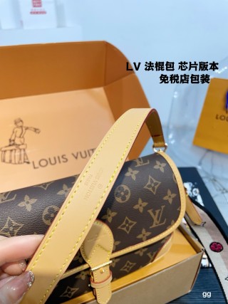 Louis Vuitton Monogram Baguette Shoulder Bag Tan view 4