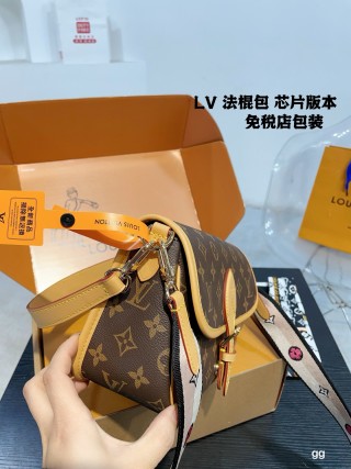 Louis Vuitton Monogram Baguette Shoulder Bag Tan view 6