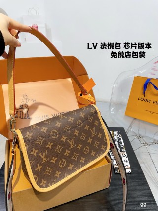 Louis Vuitton Monogram Baguette Shoulder Bag Tan view 7