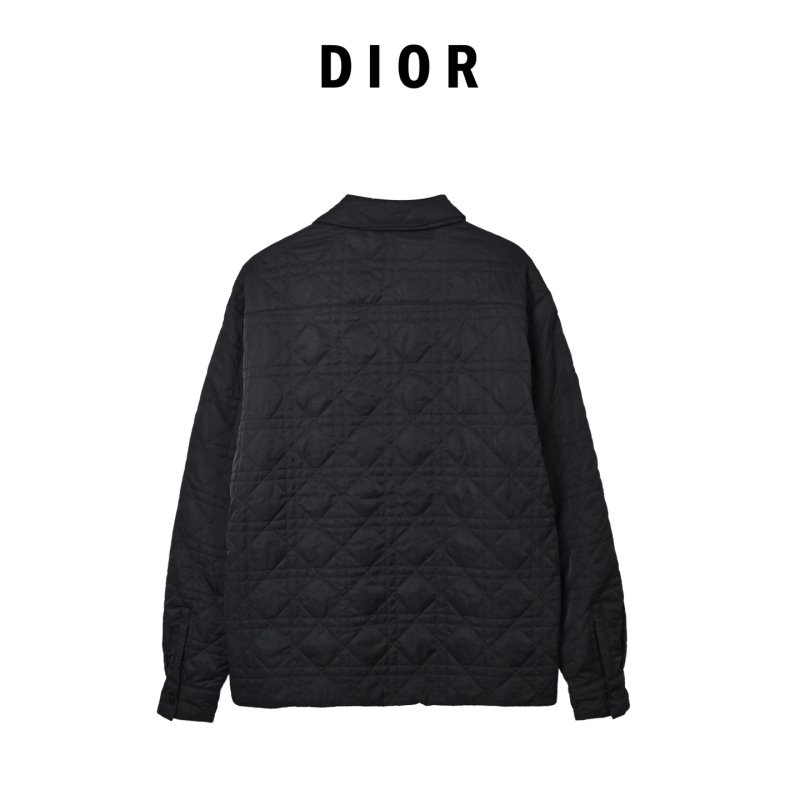 Dior Black Quilted Bomber Jacket view