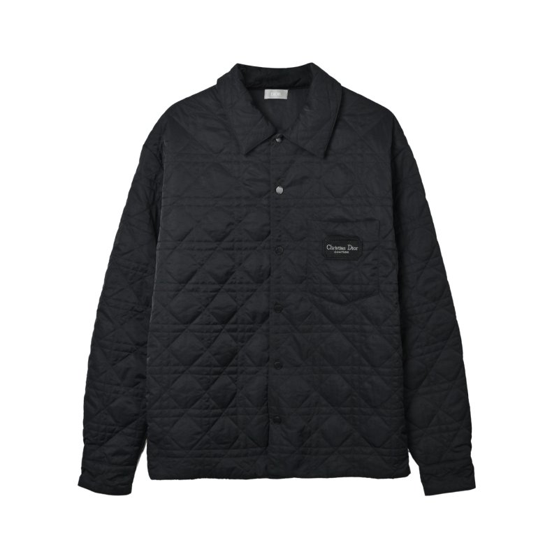 Dior Black Quilted Bomber Jacket view