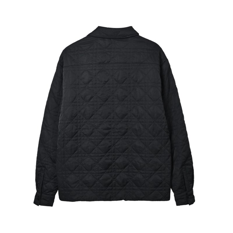 Dior Black Quilted Bomber Jacket view