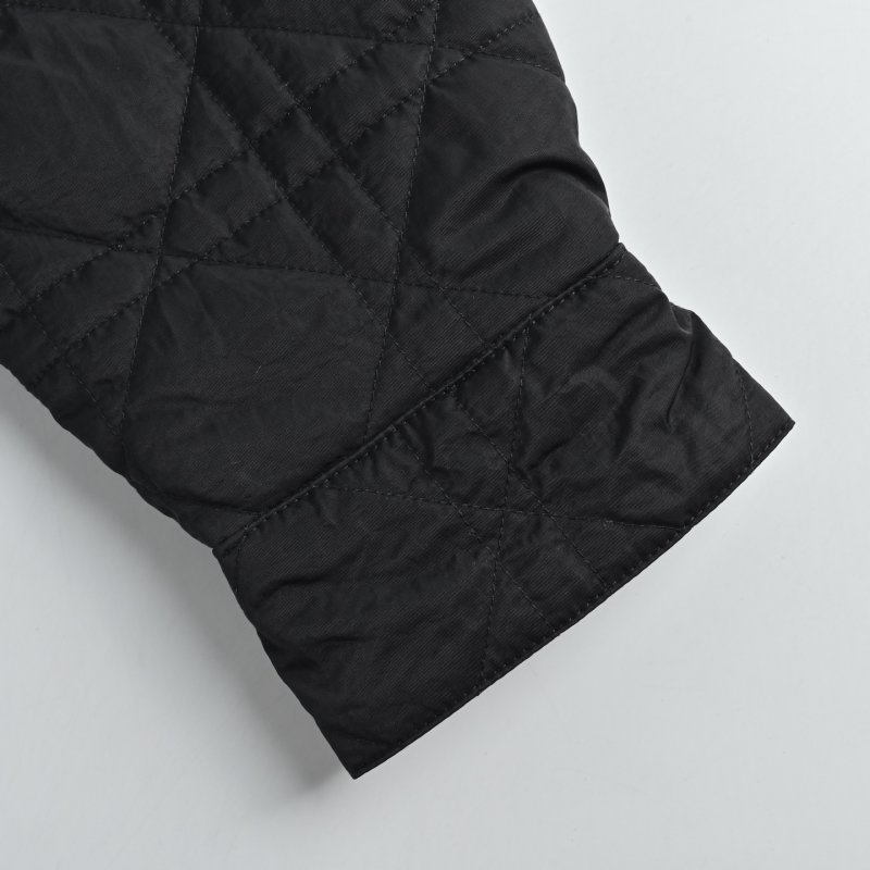 Dior Black Quilted Bomber Jacket view