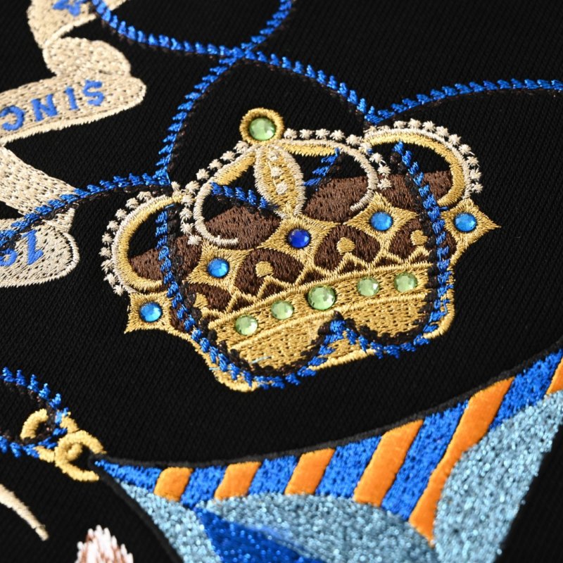 Black Dragon Embroidered Crewneck Sweatshirt view