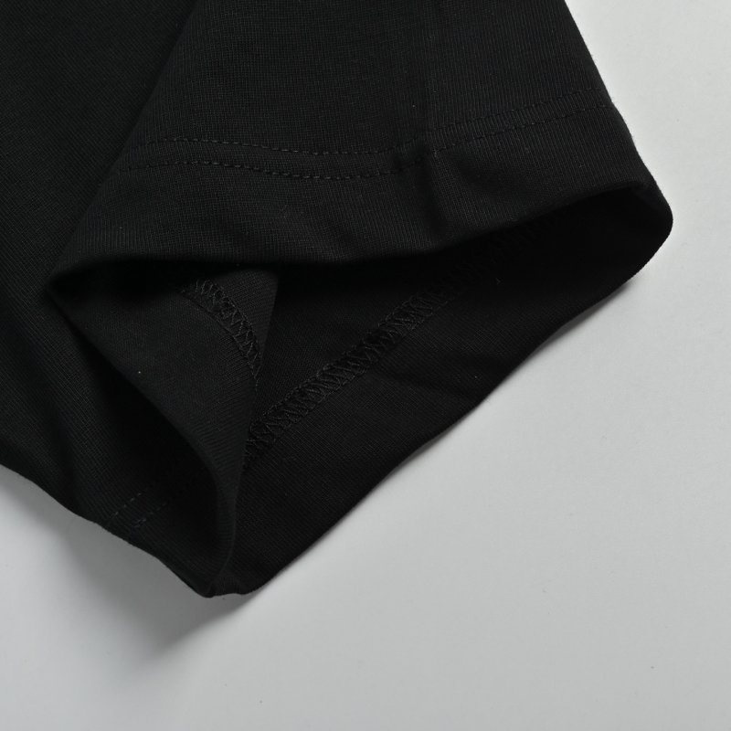 Gucci Black Short Sleeve T-Shirt with GG Motif Print view