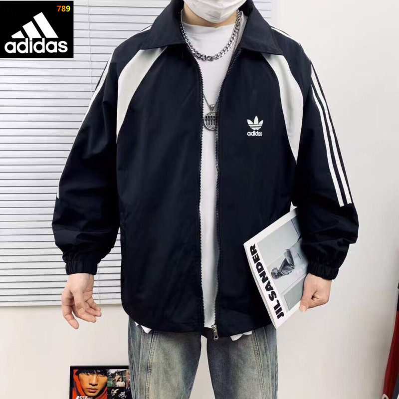 Adidas Trefoil Colorblock Vintage Track Jacket - Black/White