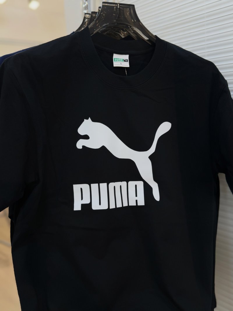 Puma Hello Kitty Black T-Shirt Red Logo Print view