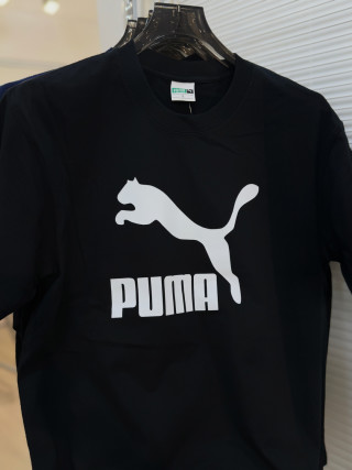 Puma Hello Kitty Black T-Shirt Red Logo Print view 3