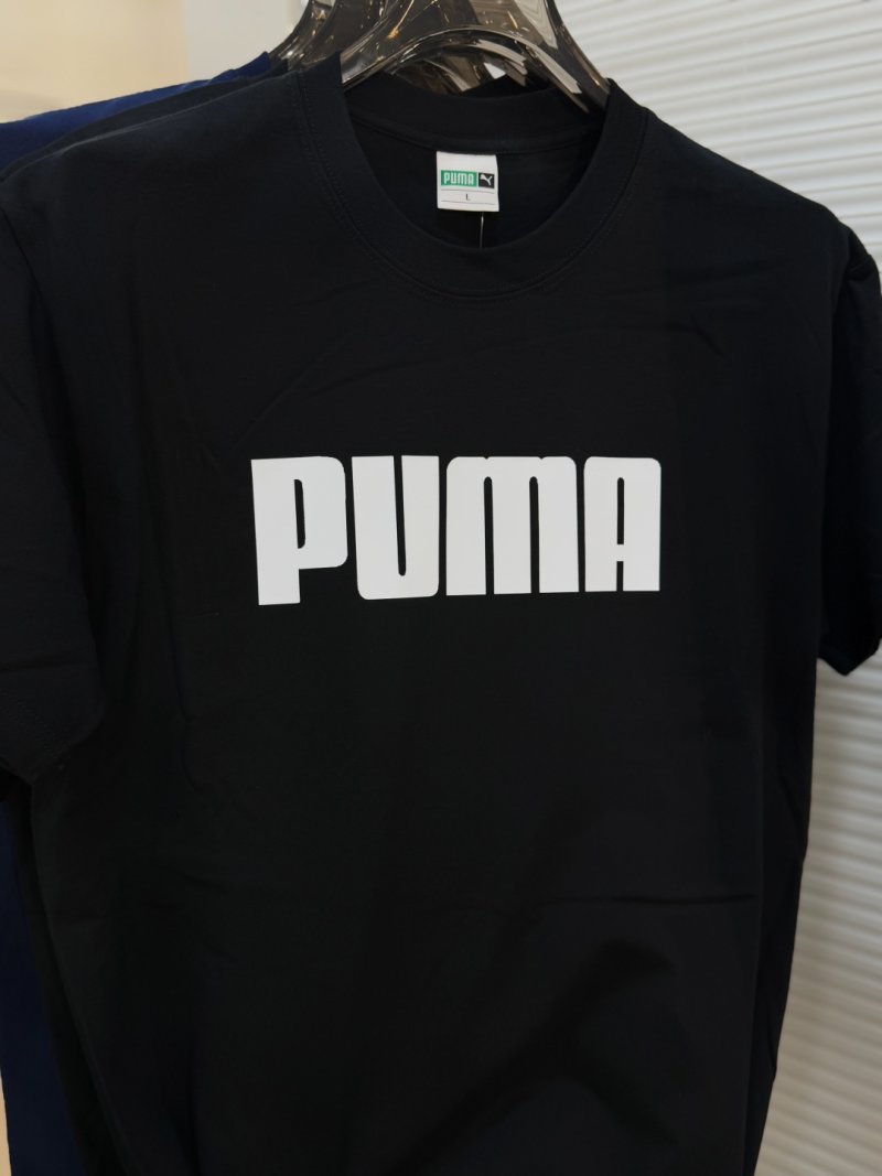 Puma Hello Kitty Black T-Shirt Red Logo Print view