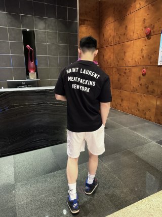 Saint Laurent Meatpacking New York Black T-Shirt view 6