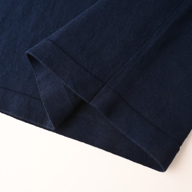 Navy Blue Crewneck T-Shirt with Contrast Pocket view