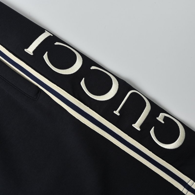 Adidas Black Striped Shorts with White Side Tape view