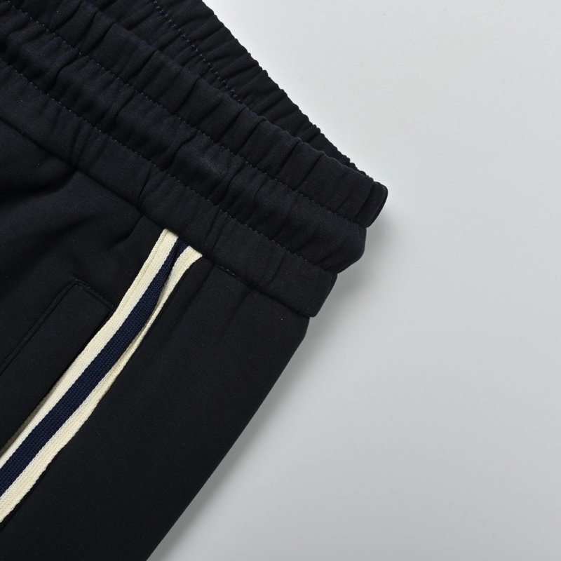 Adidas Black Striped Shorts with White Side Tape view