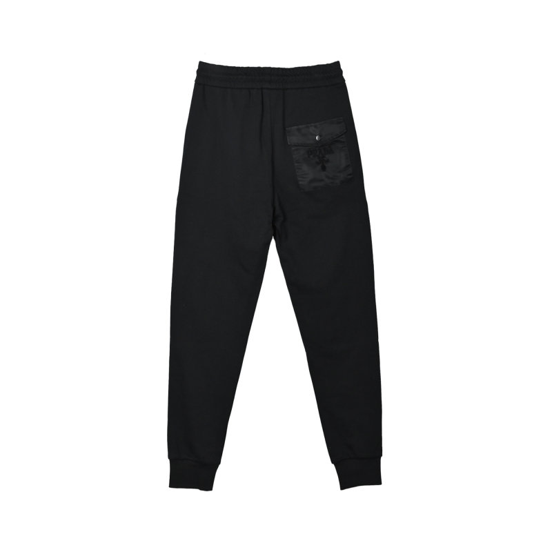 Prada Black Triangle Logo Jogger Pants view