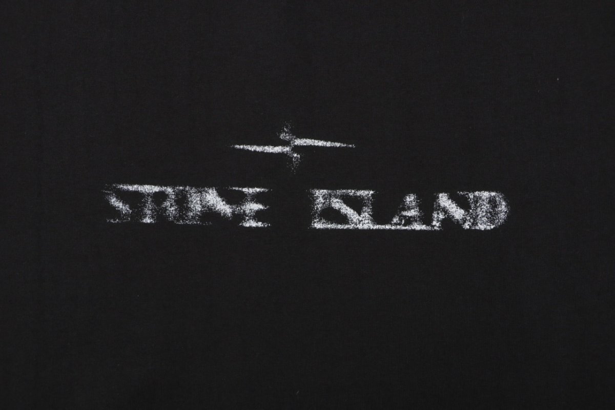 Stone Island Black Logo T-Shirt view