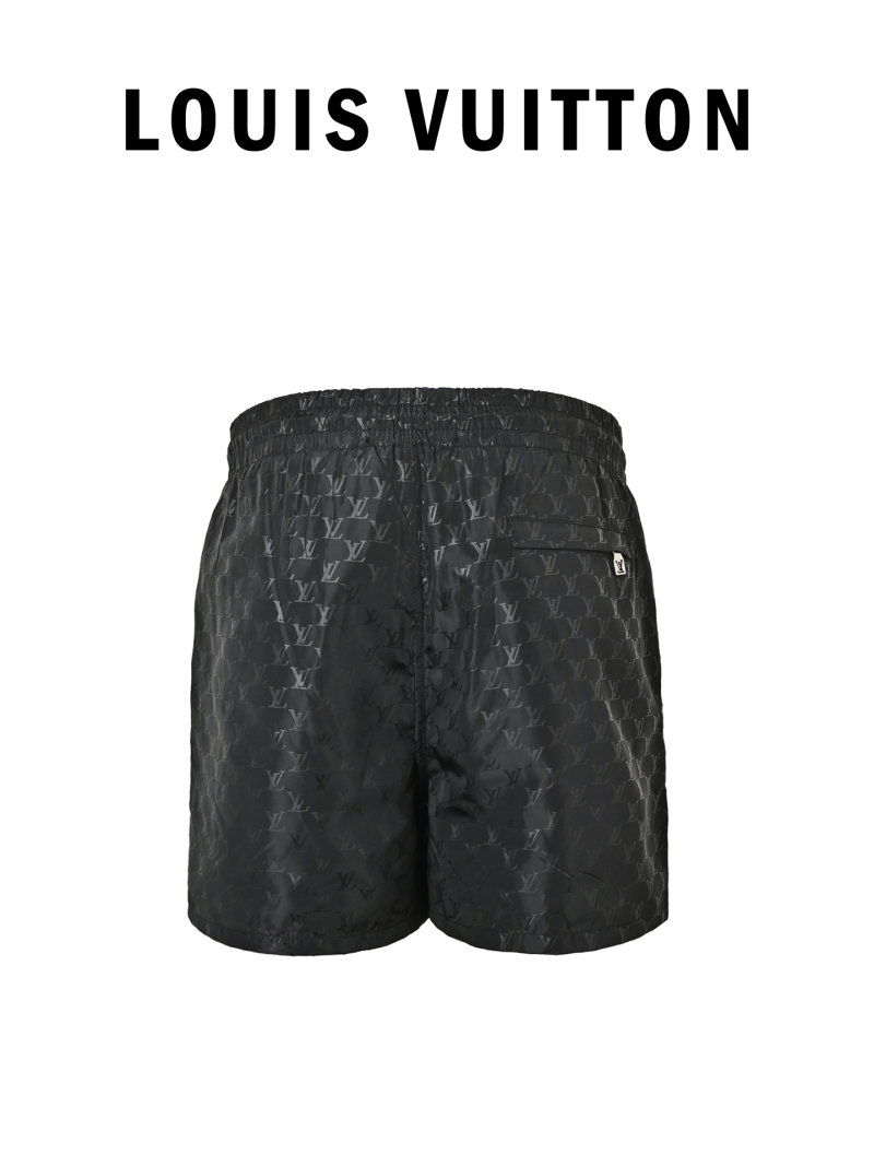 Black Monogram Nylon Shorts view