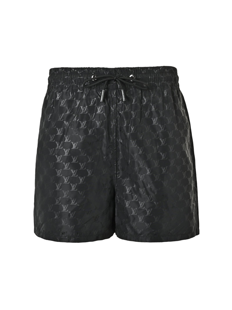Black Monogram Nylon Shorts view