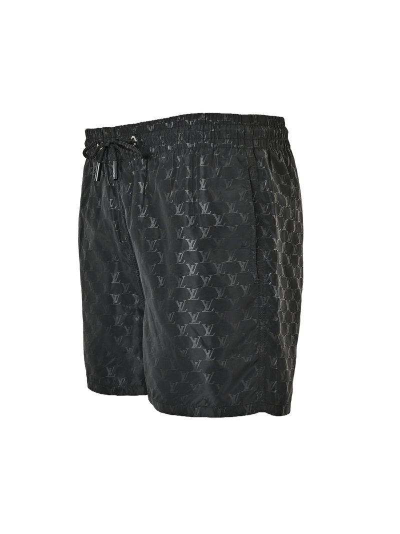 Black Monogram Nylon Shorts view