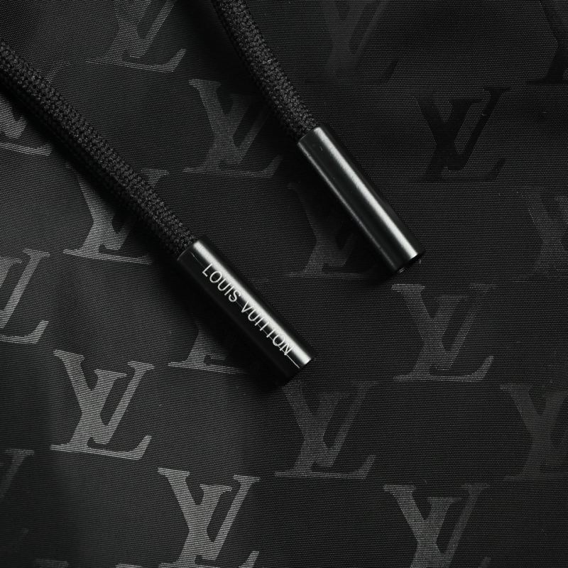 Black Monogram Nylon Shorts view