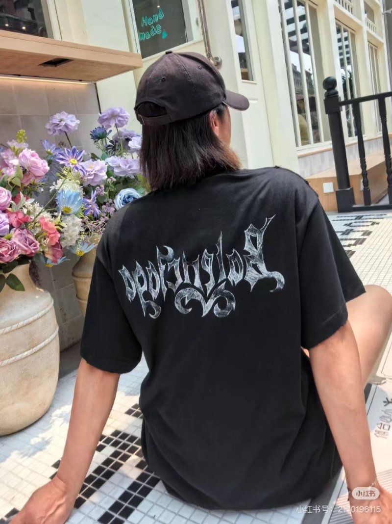 Black Oversized Short Sleeve Graphic T-Shirt view