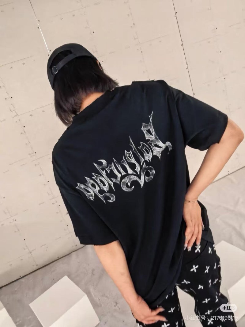 Black Oversized Short Sleeve Graphic T-Shirt view