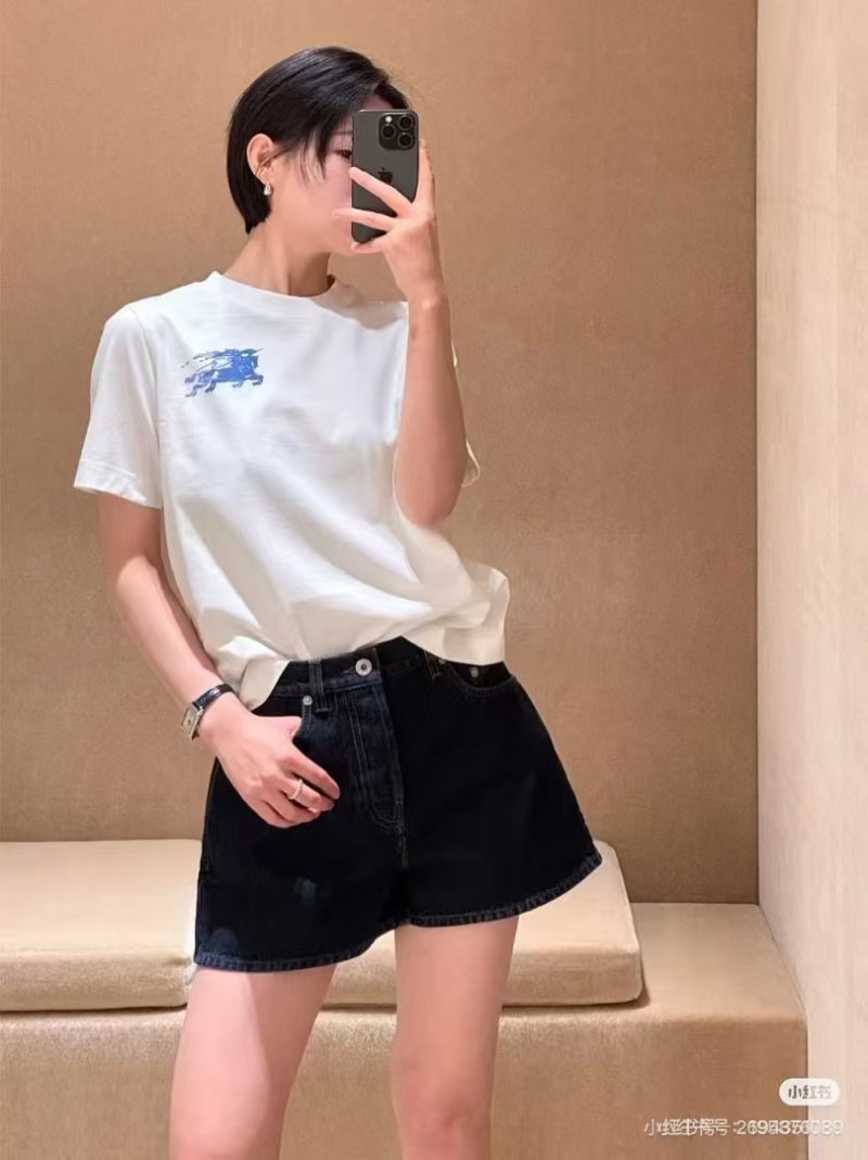 Burberry Equestrian Knight White T-Shirt