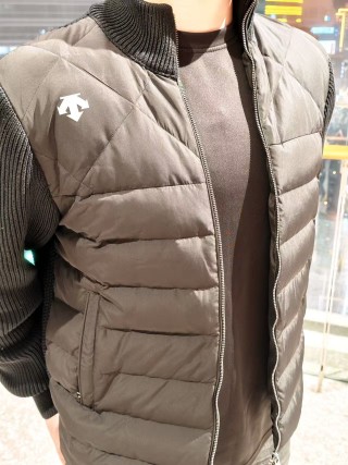 Beige Puffer Down Vest Jacket view 3