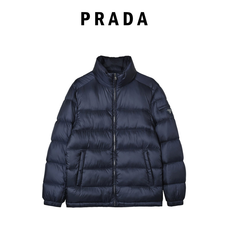Navy Puffer Down Jacket - Lightweight Winter Coat view
