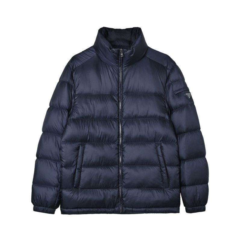 Navy Puffer Down Jacket - Lightweight Winter Coat view