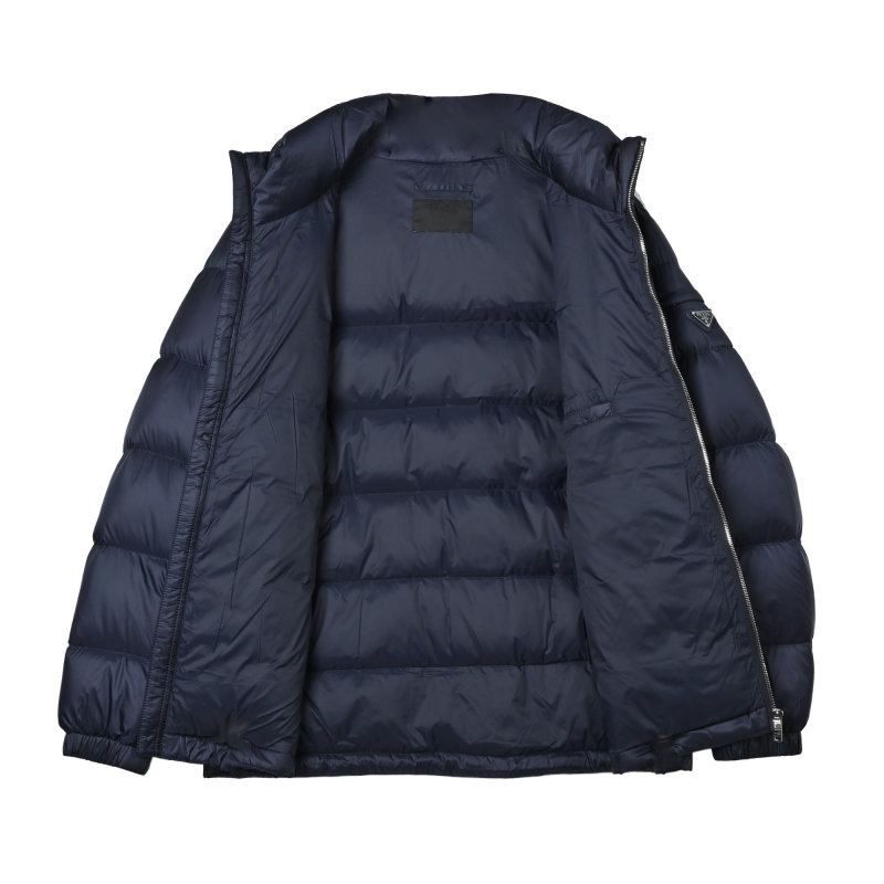 Navy Puffer Down Jacket - Lightweight Winter Coat view