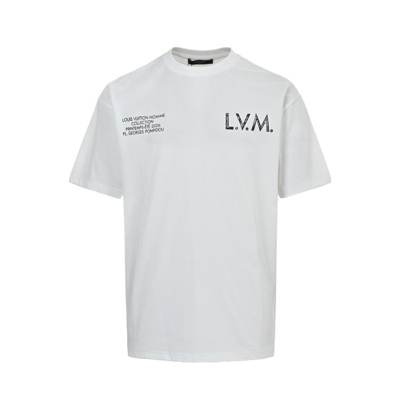 L.V.M. White Short Sleeve T-Shirt view