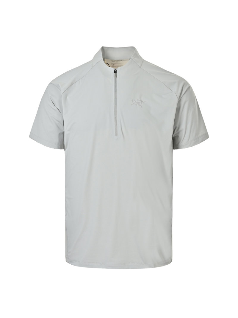 Arcteryx Grey Short-Sleeve Quarter-Zip T-Shirt view