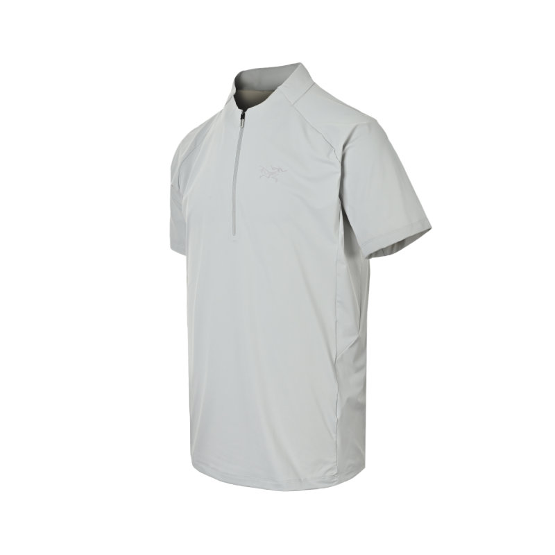 Arcteryx Grey Short-Sleeve Quarter-Zip T-Shirt view
