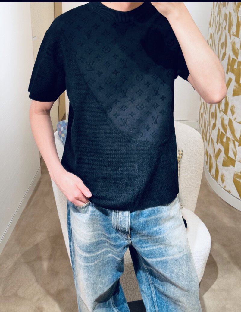 Louis Vuitton Monogram Black Short Sleeve T-Shirt