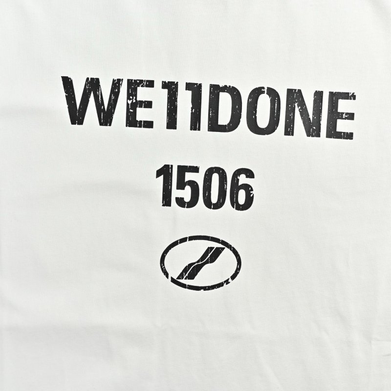 We11Done 1506 White Graphic T-Shirt view