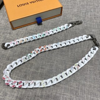 Louis Vuitton Chain Links Patches Multicolor Necklace view 5