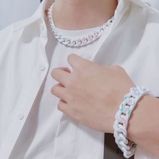 Louis Vuitton Chain Links Patches Multicolor Necklace view 8