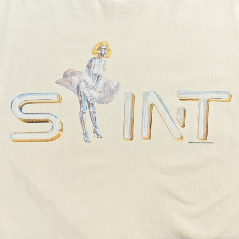 Saint White Graphic T-Shirt view