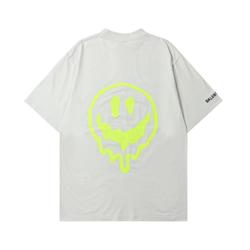 Essentials White T-Shirt with Green Graphic Print view