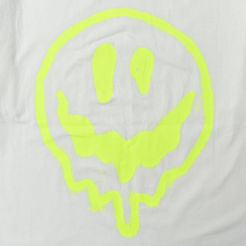 Essentials White T-Shirt with Green Graphic Print view