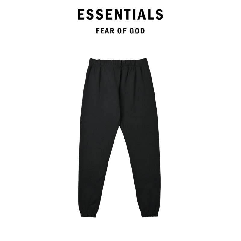 Essentials Black Logo Sweatpants view