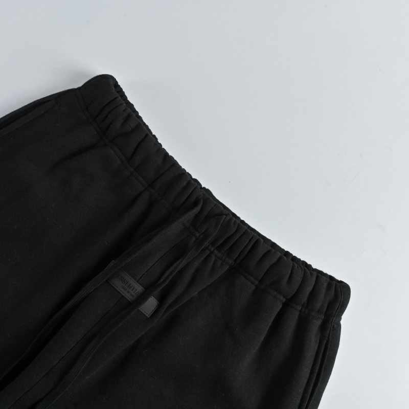 Essentials Black Logo Sweatpants view