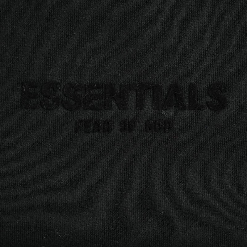 Essentials Black Logo Sweatpants view