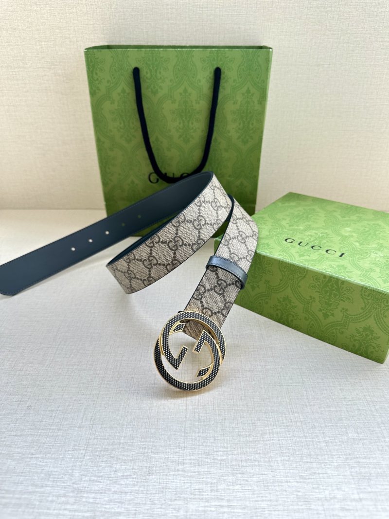 Gucci GG Supreme Canvas Belt with Interlocking G Buckle view