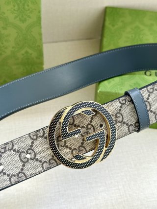 Gucci GG Supreme Canvas Belt with Interlocking G Buckle view 3