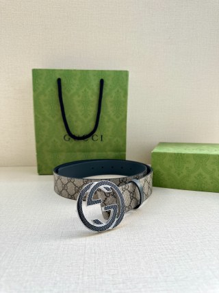 Gucci GG Supreme Canvas Belt with Interlocking G Buckle view 5